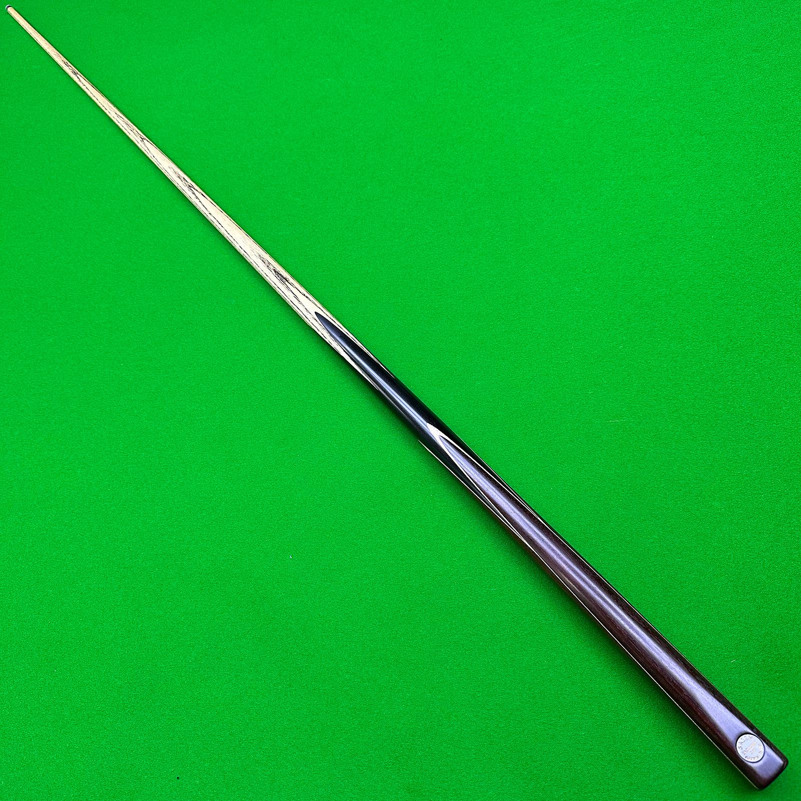 Real SAILY CUE red sandalwood snooker cue shown for a conservative first playing session